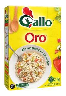 ARROZ GALLO ORO ESTUCH. 1 kg ( u x b 10)