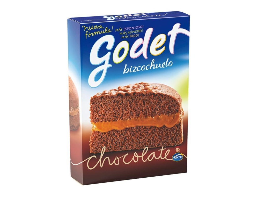 BIZCOCHUELO GODET CHOCOLATE 480 gr ( u x b 12)