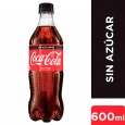 GASEOSA COCA COLA SIN AZUCAR 600 cc ( u x b 6)