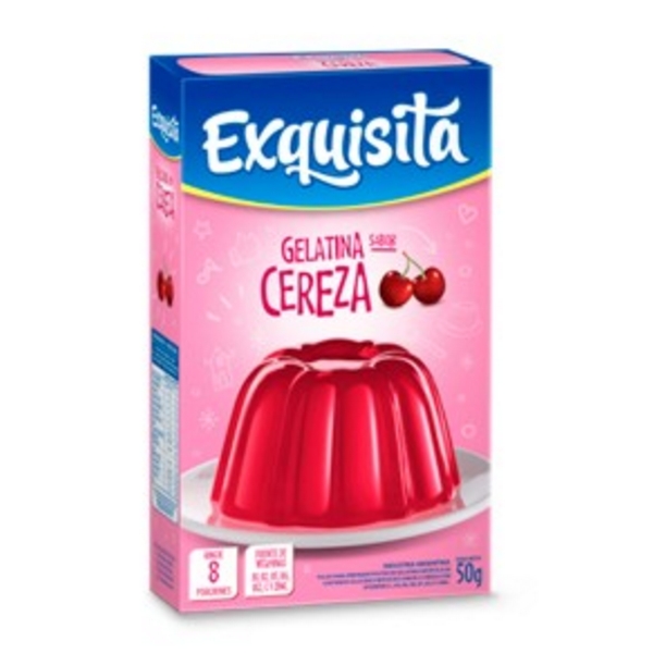 GELATINA EXQUISITA CEREZA 50 gr ( u x b 12)
