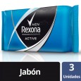 JABON DE TOCADOR REXONA ACTIVE 3X125 gr ( u x b 24)