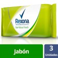 JABON DE TOCADOR REXONA BAMBO FRESH 3X125 gr ( u x b 24)