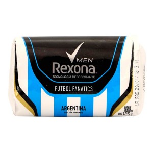 JABON DE TOCADOR REXONA FUTBOL FAN 125 gr ( u x b 72)