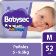 PAÑAL BABYSEC PREMIUM HIP.M 52 un ( u x b 4)