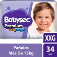 PAÑAL BABYSEC PREMIUM HIP.XXG 34 un ( u x b 4)