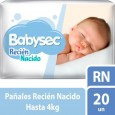 PAÑAL BABYSEC RECIEN NA 20 un ( u x b 10)