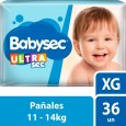 PAÑAL BABYSEC ULTRA HIP.XG. 36 un ( u x b 4)