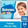 PAÑAL BABYSEC ULTRA HIP.XXG 34 un ( u x b 4)