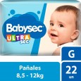 PAÑAL BABYSEC ULTRA T.PA.GDE 22 un ( u x b 8)