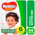 PAÑAL HUGGIES VDE.HIP.GDE 44 un ( u x b 6)