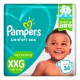 PAÑAL PAMPERS CONFORT HIPERPACK XXG 36 un ( u x b 4)