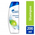 SHAMPOO HEAD SHOULDERS MZA FRESH 200 cc ( u x b 12)