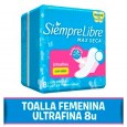 TOALLITA FEMENINA S.LIBRE SLINEA 8 un ( u x b 48)