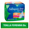 [46551] TOALLITA FEMENINA S.LIBRE ESP.C.ALAS 8 un ( u x b 60)